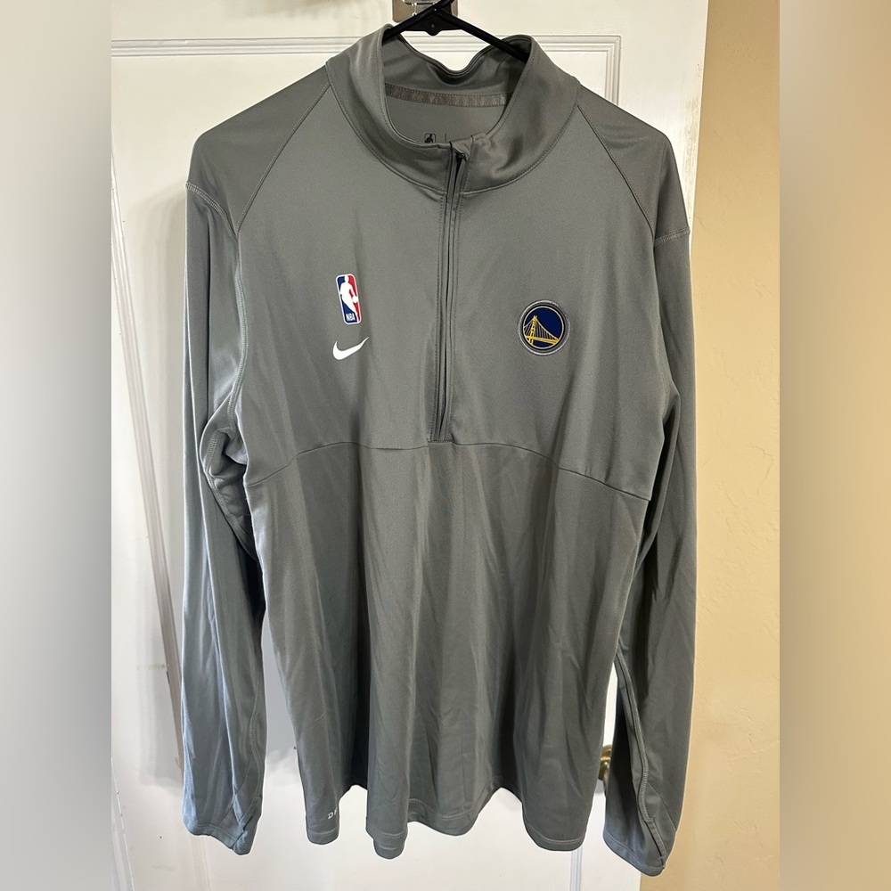 Nike Dri-FIT NBA Golden State Warriors Gray quarter zip